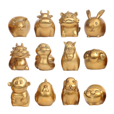 十二生肖龙蛇卡通风吉祥物摆件