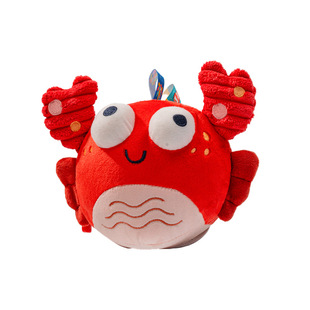 jollybaby螃蟹跳跳球宝宝学趴练抬头追视消耗体力婴儿玩具跳跳猪