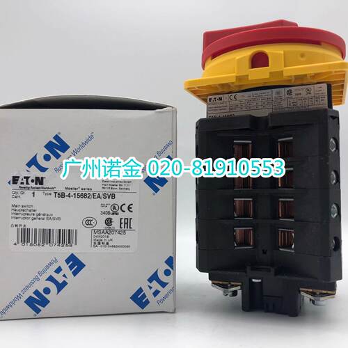 议价EATON伊顿穆勒 隔离开关T5B-4-15682/EA/SVB现货6P 63A面板安