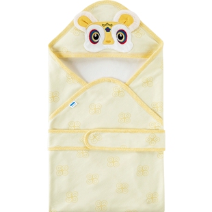 aqpa爱帕新生儿婴儿包被包单春秋纯棉a类初生宝宝抱被产房外出萌