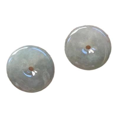 缅甸天然A货蓝底糯冰小平安扣