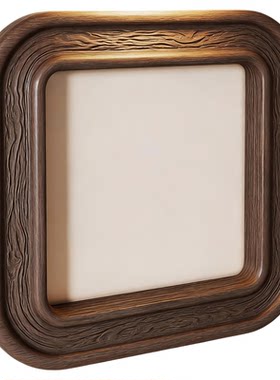 实木开关插座边框装饰贴中古风