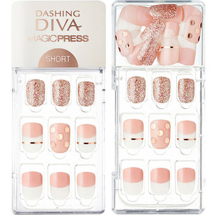 韩国采购DASHINGDIVA美甲片美甲贴假指甲贴指甲贴片孕妇抖音成品