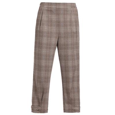 乔万尼商场同款哈伦裤百搭休闲裤英伦风格纹气质好看流行EI4F511