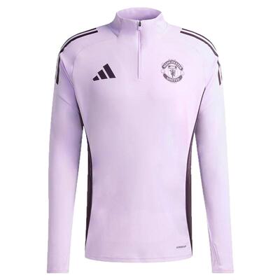 天朗足球阿迪达斯2526曼联阿森纳利物浦长袖套头衫半拉链训练服