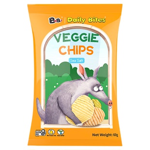 BeBi美国进口果蔬脆波浪蔬薯片儿童休闲食品健康宝宝零食
