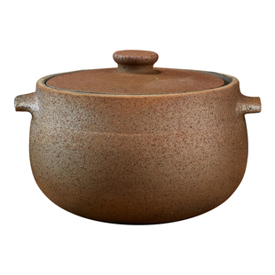 四川非遗荥经黑砂锅炖锅家用燃气煤气灶专用老式汤锅煲汤锅土砂锅