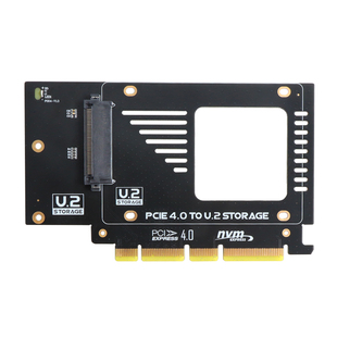 JEYI佳翼U2转PCIE4.0x4转接卡U.2固态硬盘盒SFF8639扩展卡