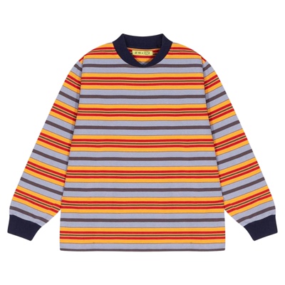 SEE YOU at PIZZA T恤2026春季新款休闲日系条纹长袖上衣602720