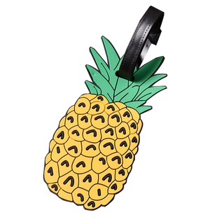 西瓜菠萝水果型书包行李箱挂件 硅胶多功能标牌 挂牌吊牌托运牌