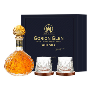 英国进口威士忌洋酒官方正品礼盒装年货送礼酒杯套装700ml烈酒