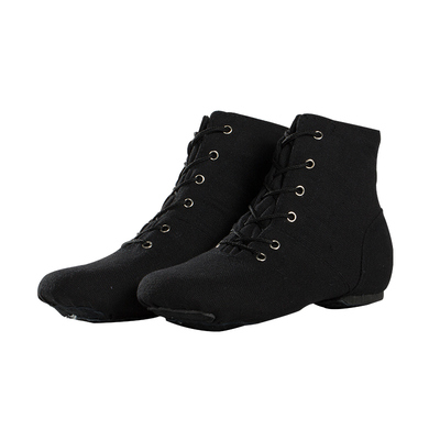 现代舞鞋高帮舞蹈鞋软底儿童帆布