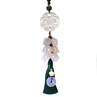 原创平安福汽车挂件高档保平安符玉石车内载挂件高端大气2026新款