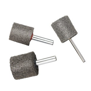 带柄纤维磨头不织布尼龙抛光轮打磨头拉丝不锈钢金属去毛刺电磨头