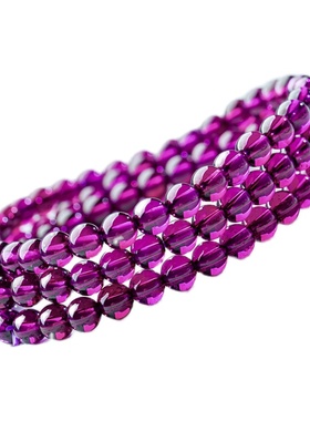 手串正品全净体巴西紫牙乌石榴石