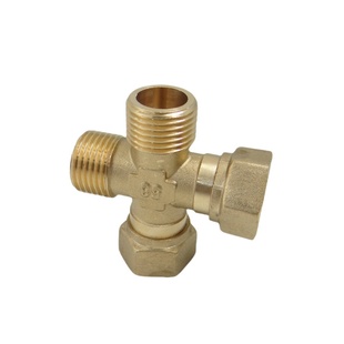 4/6分活接四通接头铜一分三路内外丝一进3出不锈钢分水器水管分流