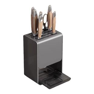 映生活刀架置物架多功能厨房台面壁挂式刀座刀具家用菜刀架收纳架