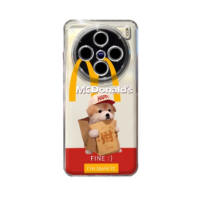 麦门m记小狗适用oppoFindX9情侣手机壳FindX8s情侣X7pro发财X6透明X5镜头全包X4新款3卡通OppO可爱ULTRA男女+