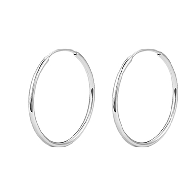 明牌珠宝铂金PT950简约耳圈