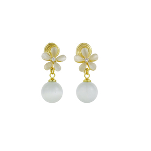 「只此卿卿」复古耳饰蚊香盘耳夹新中式花朵气质耳钉耳环精致小众