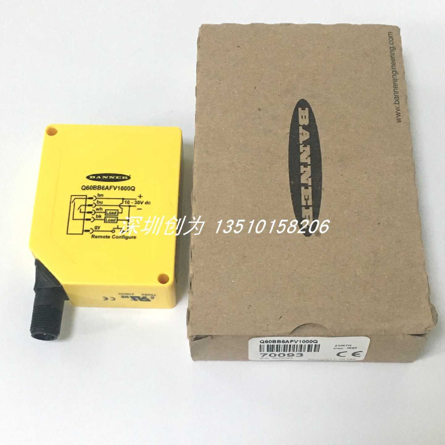 A009*全新原装现货Q60BB6AFV1000Q美国邦纳光电传感器Q60VR3AF200