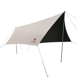 骆驼天幕户外大号黑胶露营帐篷野营野餐遮阳棚防雨防晒全套装备