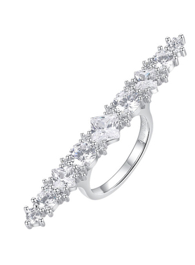 张韶涵同款碎冰锆石长戒指仙气款