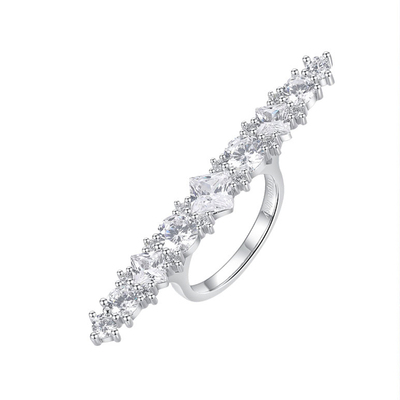 张韶涵同款碎冰锆石长戒指仙气款