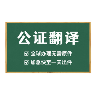 出生公证翻译无犯罪记录亲属关系留学学历成绩驾照委托海牙双认证