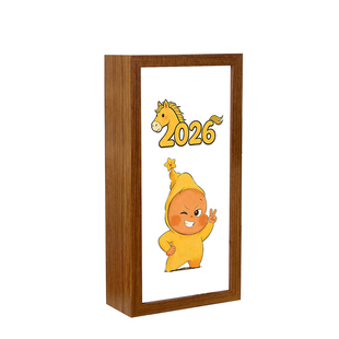 卡通灯箱星星人小夜灯氛围感触摸充电款发光相框卧室睡眠灯可定制