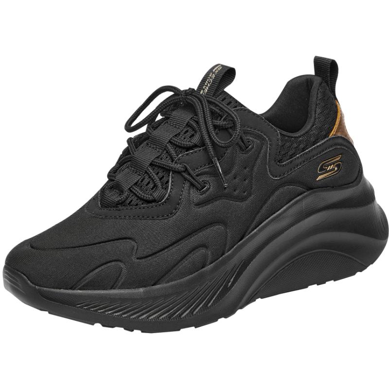 斯凯奇舒适百搭糕糕鞋女秋冬厚底休闲运动鞋小个子老爹鞋松糕鞋