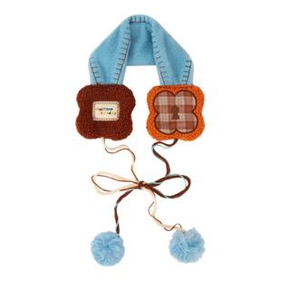 Puui噗又费尔岛梦境秋冬保暖针织毛线围巾可爱女生毛绒防寒耳罩