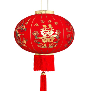 灯笼结婚喜字挂件装饰品阳台大门口一对吊灯挂饰中式婚礼布置用品