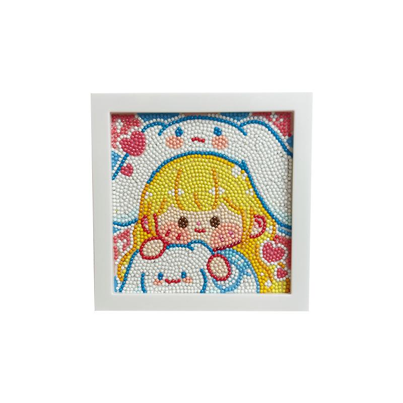 新款2025钻石画diy手工制作材料包儿童点钻石画女孩生日礼物玩具