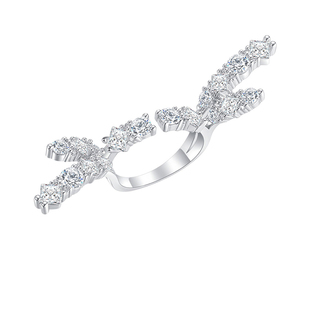 triple tipsy Crush碎冰喷泉戒指 蝴蝶翅膀舞台夸张款