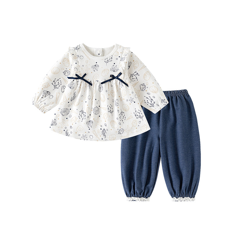 女童衣服春秋装婴幼儿童时髦套装洋气宝宝小公主早秋穿搭炸街一岁