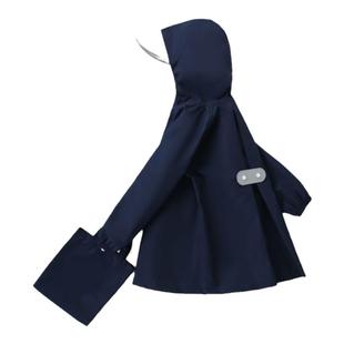 新2026日系时尚轻薄速干透气儿童雨衣幼儿园防水雨披小学生书包位