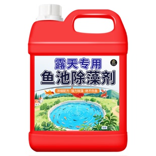 鱼缸除藻剂室外鱼池强力除藻去苔剂绿水青苔清除剂绿藻褐藻克星$