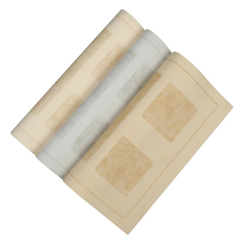 徽状元四字斗方蜡染宣纸书法作品纸毛笔字书法作品纸半生半熟小学生用纸四言瓦当专用门贴纸楷书隶书复古宣纸