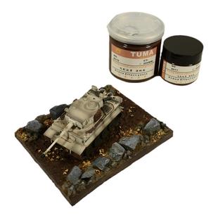 沙盘微缩场景泥仿真砂砾泥土效果膏制作材料战锤地形环境手工模型