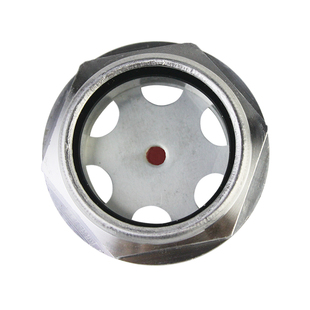 减速机铝合金油标油镜铝油窗空压机圆形观油孔观察镜视油窗孔油杯