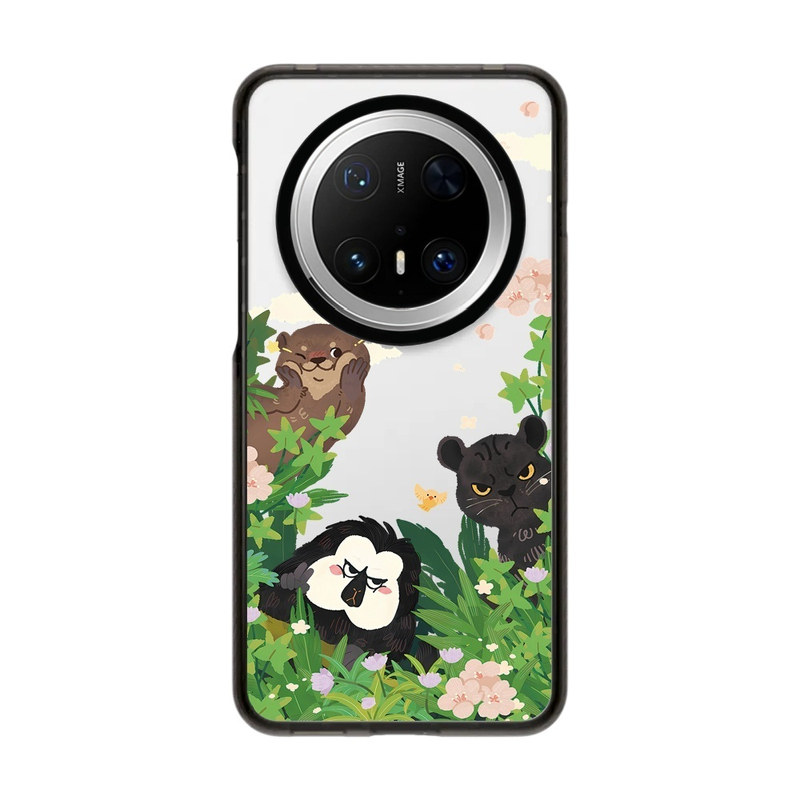红山动物园杜杜美洲豹里昂适用华为mate80 Pro max手机壳mate70磁吸60Pro+防摔透明保护套卡通