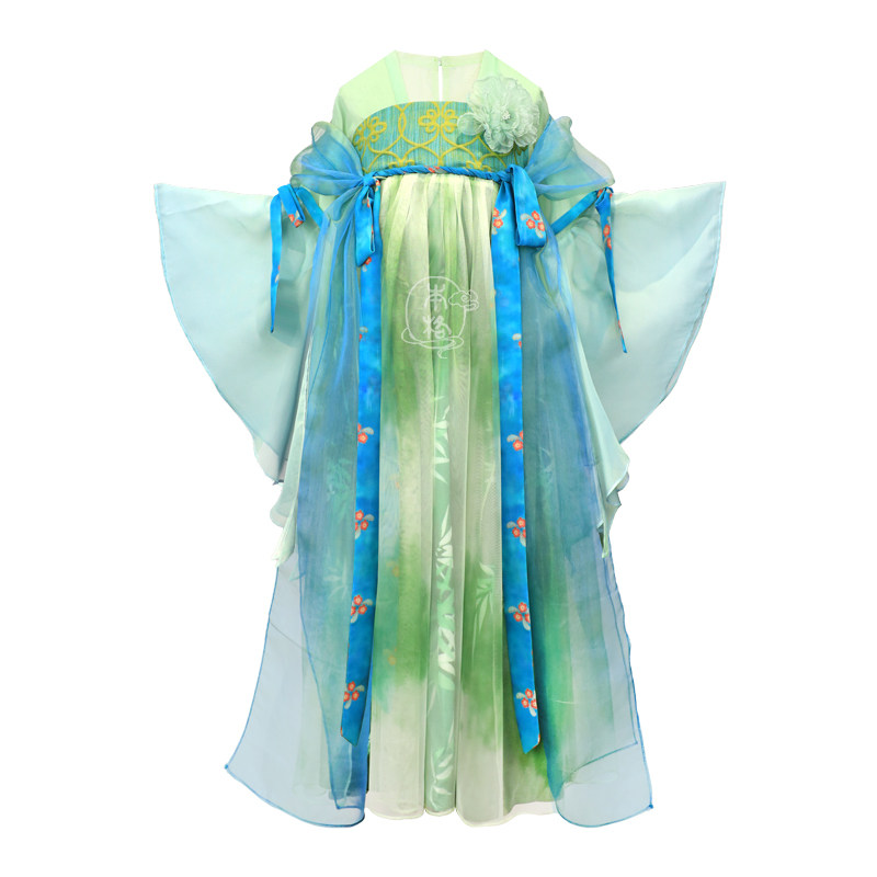 本格出品薄夏季女童薄纱汉服襦裙
