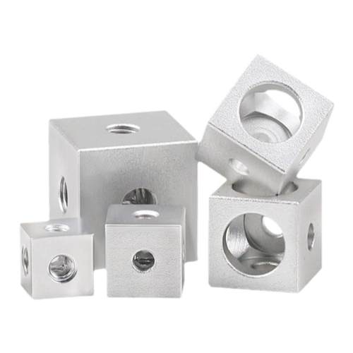 铝合金圆柱圆轴固定座四方螺母条形螺帽十字夹轴锁定多孔桥架接头