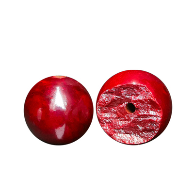 朱砂原石自然风散珠吊坠手串