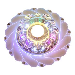 2026新款创意过道灯走廊灯客厅七彩led筒灯嵌入式孔灯玄关吸顶灯