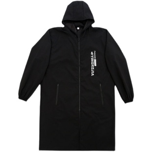 风衣式外套品质罩衣时尚男士工作服防水防油家用围裙大褂工装上衣