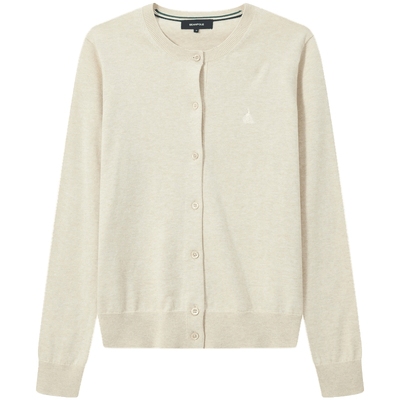 滨波早春基础款圆领开衫舒适百搭