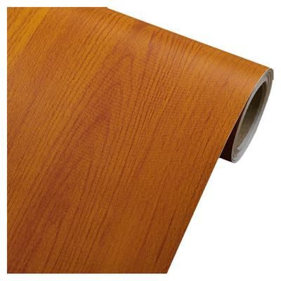 深黄色木纹贴纸实木床头柜子衣柜