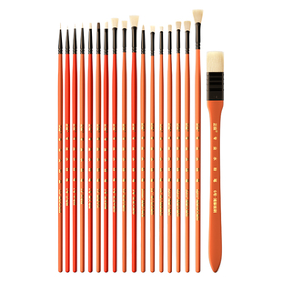 黄正极水粉笔国潮3D版画笔单支水粉笔猪鬃尼龙狼毫美术生专用